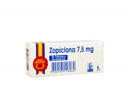 Zopiclona Recipe 7.5 mg Caja Con 30 Tabletas Recubiertas Rx