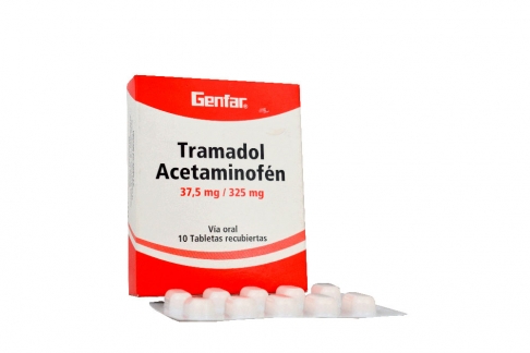 Tramadol + Acetaminofen 37.5Mg / 325Mg Caja Con 10 Tabletas