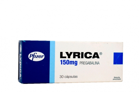 Lyrica 150 mg Caja Con 30 Cápsulas Rx4 Rx1