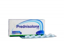 Prednisolona 5 mg Caja Con 30 Tabletas  Rx