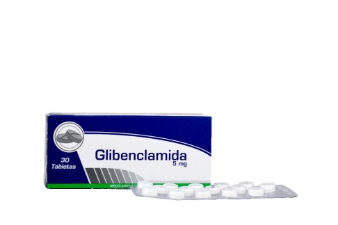 Glibenclamida 5 mg Caja Con 30 Tabletas Rx4.-