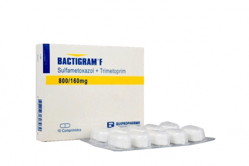 Bactigram F 800 / 160 mg Caja Con 10 Comprimidos Rx2