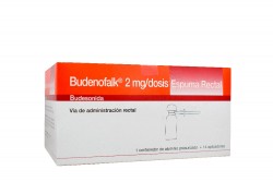 Budenofalk 2 mg Espuma Rectal Caja Con 1 Frasco Con 14 Aplicaciones Rx