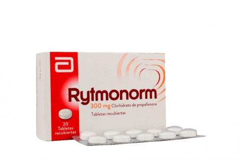 Rytmonorm 300 mg Caja Con 20 Tabletas Recubiertas Rx