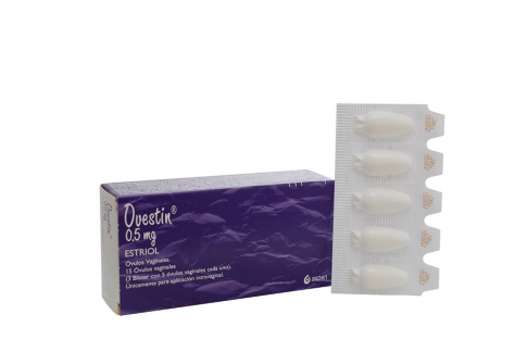 Ovestin 0.5 mg Caja Con 15 Óvulos Vaginales Rx Rx1