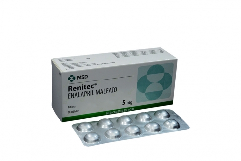 Renitec 5 mg Caja Con 50 Tabletas Rx4 Col