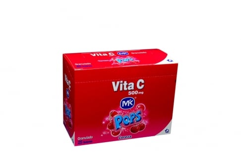Vita C Cereza 500 mg x 25 Sobres Sabor A Cereza.