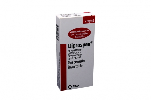 Diprospan Suspensión Inyectable 7 mg / mL Caja Con 1 Jeringa Prellenada Con 1 mL Rx Rx4