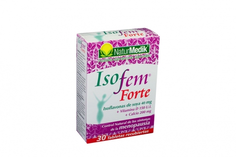 Isofem Forte 40 / 200 mg / 150 UI Caja Con 30 Tabletas Recubiertas