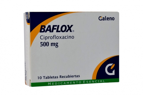 Baflox 500 mg Caja Con 10 Tabletas Recubiertas Rx2