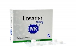 Losartan Mk 100 mg Caja Con 15 Tabletas Rx Rx4