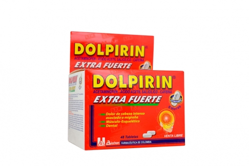 Dolpirin Extra Fuerte Caja Con 48 Tabletas – Analgésico