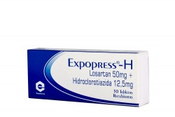 Expopress H 50 / 12.5 mg Caja Con 30 Tabletas Recubiertas Rx