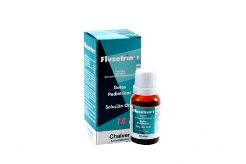Fluzetrin F Gotas Pediatricas Solución Oral Caja Con Frasco Con 15 Ml