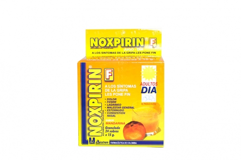 Noxpirin F Adultos Día Sabor Mandarina Caja Con 24 Sobres Con 15 g C/U
