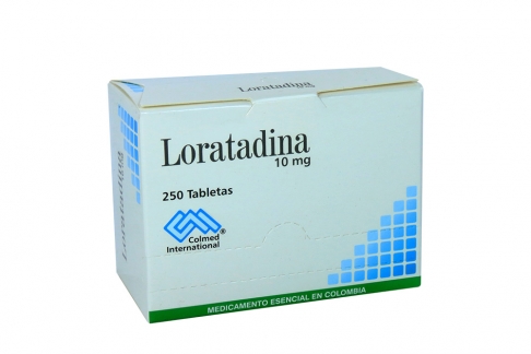 Loratadina 10 mg Caja Con 250 Tabletas Rx