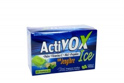 Activox Ice Con Jengibre Caja Con 12 Sobres Con 4 Caramelos C/U