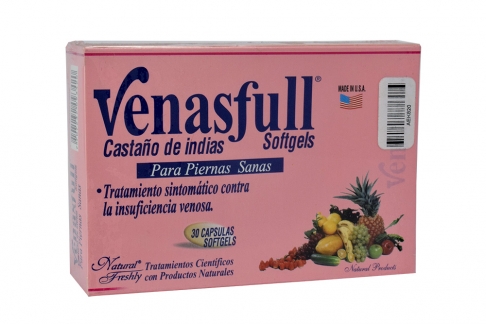 Venasfull Freshly 500 mg Frasco Con 30 Capsulas