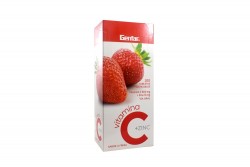 Vitamina C + Zinc 500 / 5 mg Caja Con 100 Tabletas Masticables - Sabor Fresa