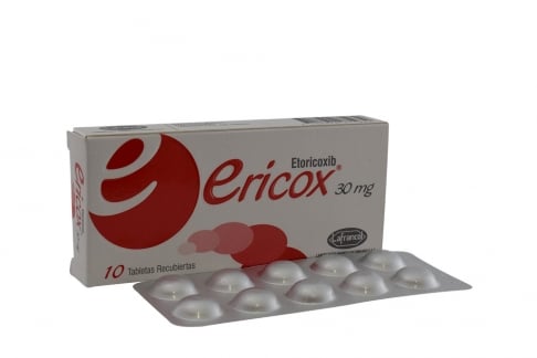 Ericox 30 mg Caja Con 10 Tabletas Rx