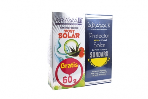Protector Solar Sundark SPF 60 Caja Con Frasco Con 120 g + Gratis Gel Hidratante Post Solar Con 60 g