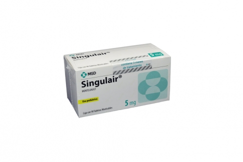 Singulair 5 mg Caja Con 90 Tabletas Rx Rx1