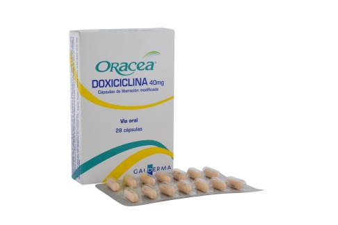 Oracea 40 mg Caja Con 28 Cápsulas Rx Rx2