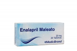Enalapril 20 mg Medicbrand Caja Con 20 Tabletas Rx4