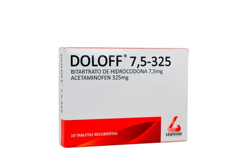Doloff® 7,5 / 325 Mg Caja Con 10 Tabletas Recubiertas