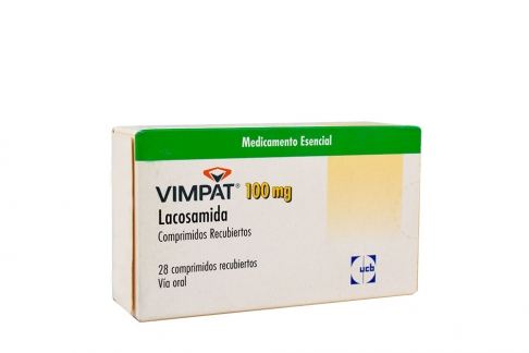 Vimpat 100 mg Caja Con 28 Tabletas Cubiertas Rx4 Rx1