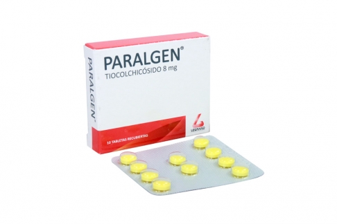 Paralgen 8 mg Caja Con 10 Tabletas Recubiertas Rx4