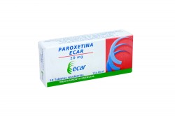 Paroxetina Ecar 20 mg Caja Con 30 Tabletas Recubiertas Rx4