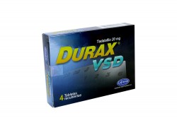 DURAX VSD 20 mg Caja Con 4 Tabletas Recubiertas Rx4
