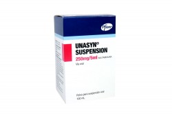 UNASYN Suspensión Oral 250 mg / 5 mL Caja Con Frasco Con 100 mL Rx2