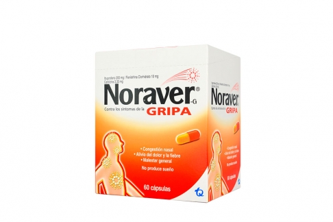 Noraver Gripa Caja Con 60 Cápsulas Rx4
