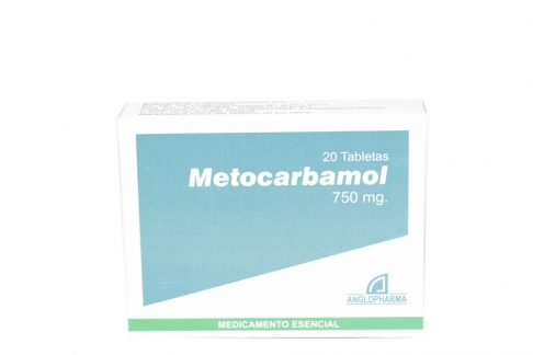 Metocarbamol 750 mg Anglo Caja 20 Tabletas