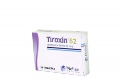 Tiroxín 62 mcg Caja Con 50 Tabletas Rx
