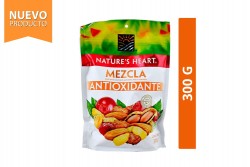 Mezcla Antioxidante Maní, Maní Confitado, Arándano, Maíz Y Almendras Nature’s Heart Empaque Con 300 g