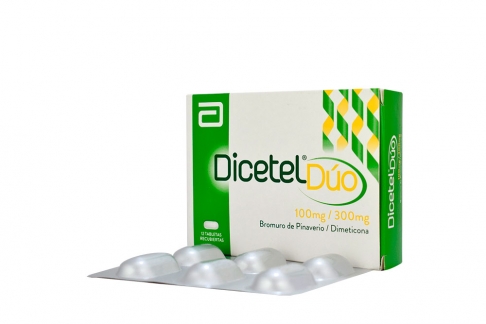 Dicetel Duo 100 / 300 mg Caja Con 12 Tabletas Rx