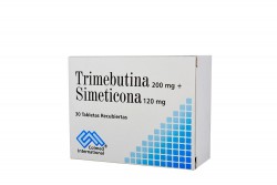 Trimebutina 200 mg + Simeticona 120 mg Caja Con 30 Tabletas Rx
