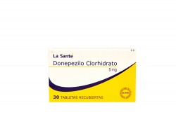 Donepezilo Clorhidrato 5 mg Caja Con 30 Tabletas Recubiertas Rx4