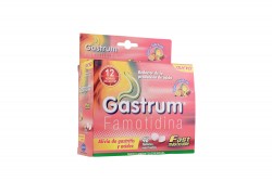 Gastrum Fast 10 Mg Caja Con 48 Tabletas Masticables Tutti frutti
