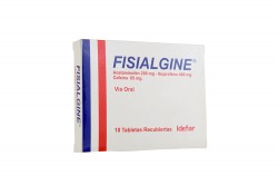 Fisialgine 250 / 400 / 65 mg Caja Con 10 Tabletas Recubiertas