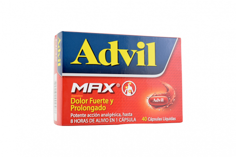 Advil Max Caja Con 40 Cápsulas Líquidas