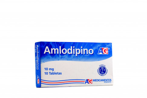 Amlodipino 10 mg Caja Con 10 Tabletas Rx