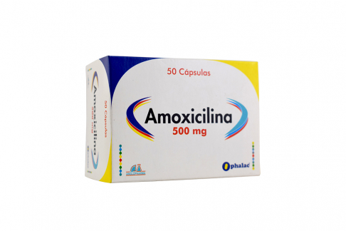 Amoxicilina 500 mg Caja Con 50 Capsulas Rx2
