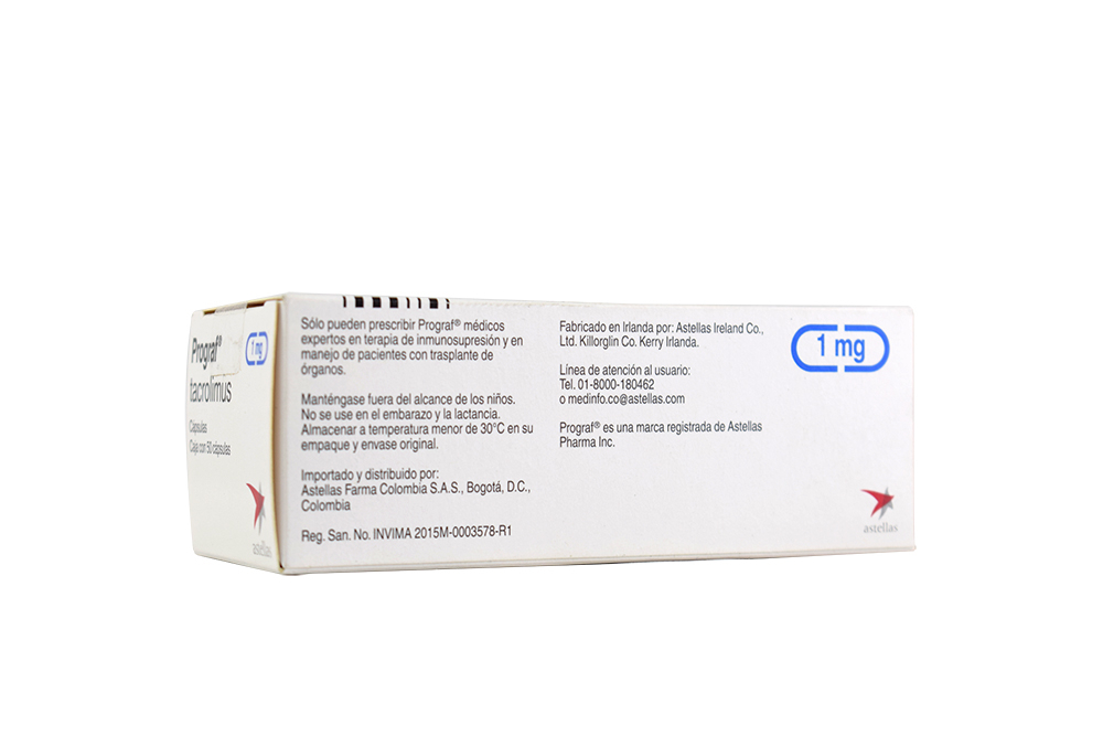 prograf tacrolimus 1 mg precio