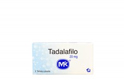 Tadalafilo 20 mg Caja Con 1 Tableta Cubierta