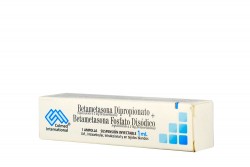 Betametasona Dipropionato Fosfato Suspensión Inyectable 2 mg / 1 mL Caja Con 1 Ampolla Rx
