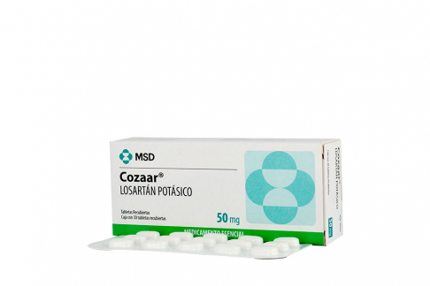 Cozaar 50 mg MSD Caja Con 30 Tabletas Rx Rx4